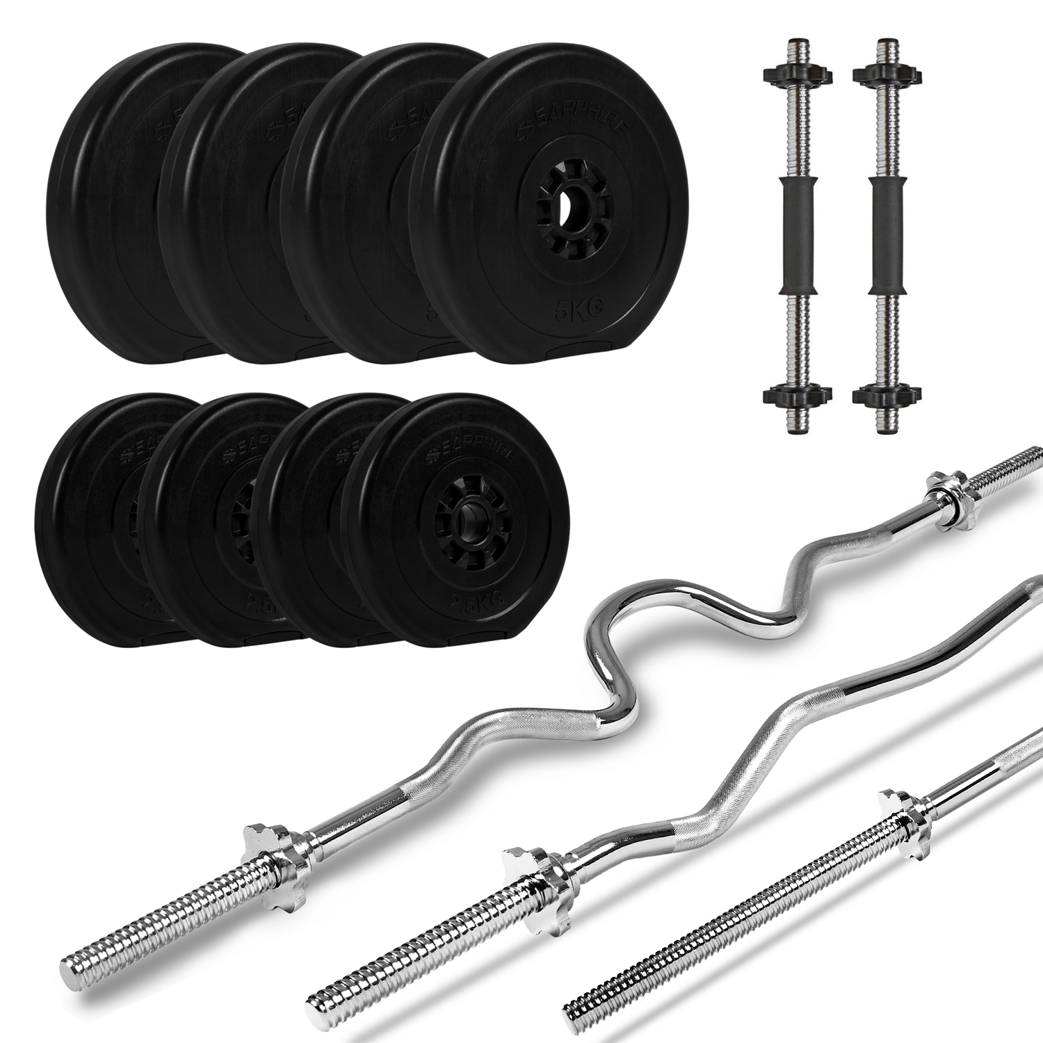 hantelset mit langhantelstange